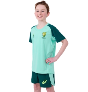 CRICKET AUSTRALIA TRAINING TEE YOUTH, Illuminate Mint 3