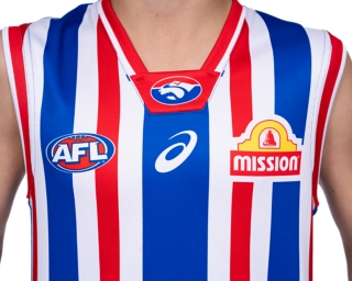 WESTERN BULLDOGS RETRO REPLICA SHORT SLEEVED GUERNSEY YOUTH, Royal Blue 3