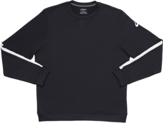 MEN'S FRENCH TERRY CREW | Team Black/ Team White | Long Sleeve Shirts ...