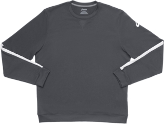 músico escaldadura influenza MEN'S FRENCH TERRY CREW | Team Steel Grey/Team White | Long Sleeve Shirts |  ASICS