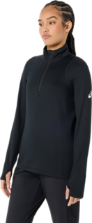 WOMEN'S THERMOPOLIS WINTER 1/2 ZIP, Team Black 3