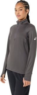 WOMEN'S THERMOPOLIS WINTER 1/2 ZIP, Team Steel Grey 3