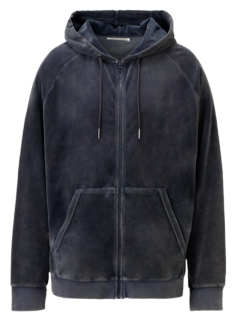 Men's ZIP-UP HOODIE | Peacoat | MENS CLOTHING | Onitsuka Tiger