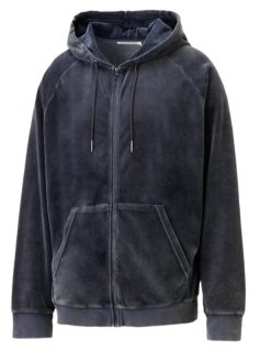 Men's ZIP-UP HOODIE | Peacoat | MENS CLOTHING | Onitsuka Tiger