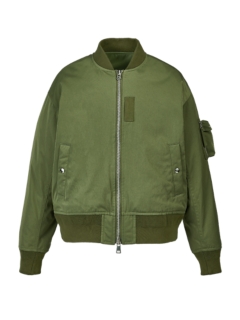 Men's BOMBER JACKET, Khaki, Clothing