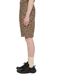 PRINTED SHORTS LIGHT BROWN