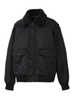 ジャケット・アウター rikotokyo Shirring sleeve blouson Onitsuka Tiger BLOUSON BLACK 2181B120