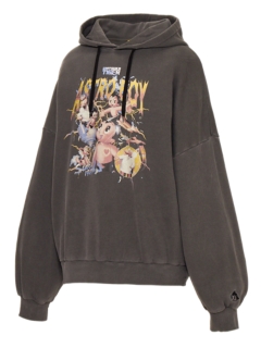 Onitsuka Tiger SWEAT HOODIE BLACK/YELLOW 2181B187