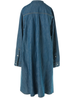 Womens WS DENIM DRESS | Peacoat | Clothing | Onitsuka Tiger