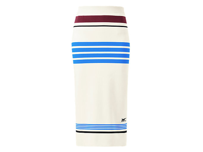 Alternative image view of KNITTED SKIRT, White