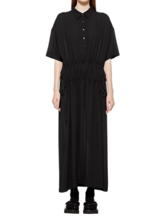 Women's WS LONG DRESS | Black | Clothing | Onitsuka Tiger