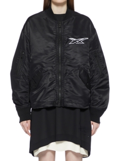 Women's WS BOMBER JACKET | Black | Clothing | Onitsuka Tiger