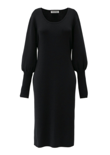 WS KNIT DRESS BLACK