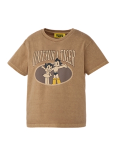 Onitsuka Tiger WS WASHED GRAPHIC TEE BROWN 2182B558 display picture 1