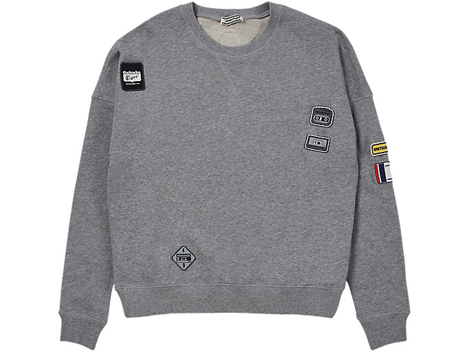 Image 1 of 4 of Unisex Mid Grey PATCH PULL-OVER UNISEX CLOTHING