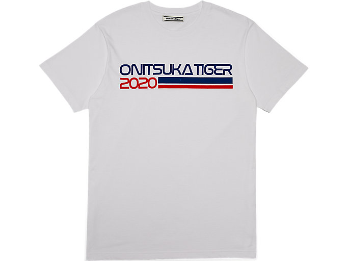 Alternative image view of GRAPHIC TEE,  Real White/Peacoat