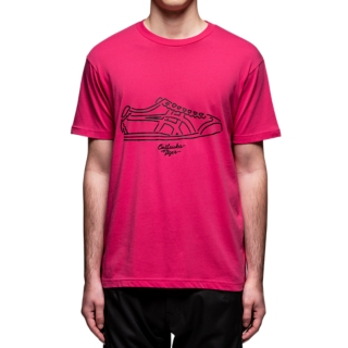 pink and red graphic tee