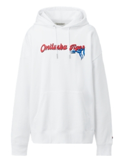 UNISEX HOODIE TOP | White | Clothing | Onitsuka Tiger
