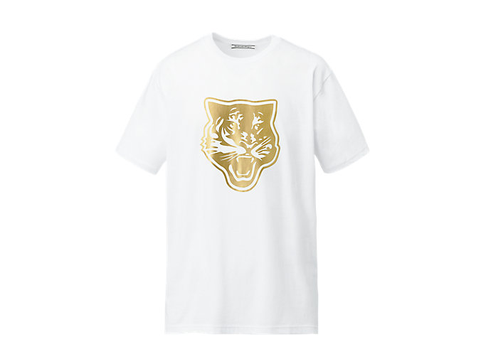 Alternative image view of LOGO GRAPHIC TEE,  White/Gold
