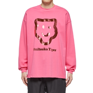 LS GRAPHIC TEE | MEN | PINK | Onitsuka Tiger Philippines