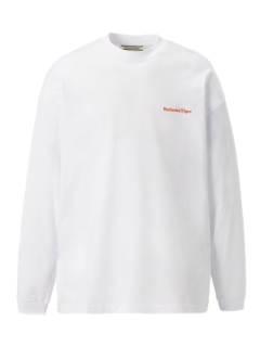 White Logo Graphic Long Sleeve T-Shirt | Le Tigre