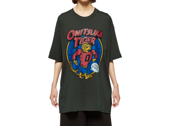 送料込 Onitsukatiger ユニセックス オーバーサイズ Ｔshirt 