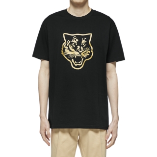 Unisex LOGO GRAPHIC T | Black/Gold | UNISEX CLOTHING | Onitsuka Tiger