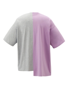 GRAPHIC TEE LAVENDER/ HEATHER GREY