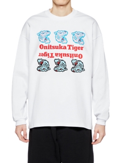 UNISEX LS GRAPHIC TEE | White | Clothing | Onitsuka Tiger