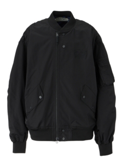 P BOMBER JACKET | MEN | BLACK/BLUE | Onitsuka Tiger Philippines