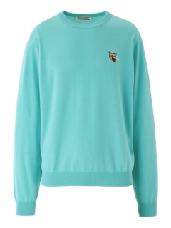 KNIT TOP BLUE GREEN