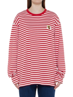 LS TEE RED/WHITE