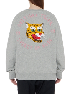 SWEAT TOP HEATHER GREY