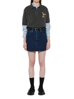 POLO SHIRT MET VERWASSEN KLEUREN