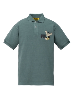 ishii clubman polo ポロスウェット Onitsuka Tiger WASHED POLO SHIRT BLUE GREY 2183B495