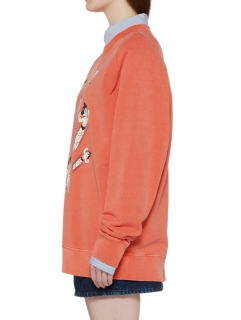 SWEAT-OBERTEIL IM WASHED-LOOK