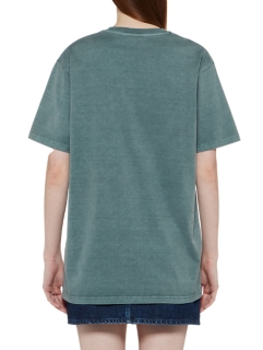 T-SHIRT MET OPDRUK EN VERWASSEN KLEUREN