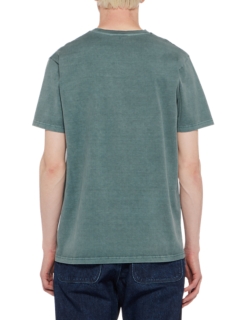 T-SHIRT MET OPDRUK EN VERWASSEN KLEUREN