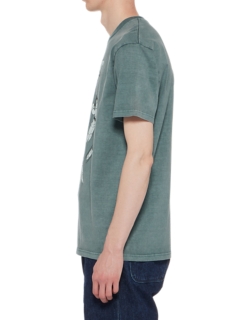 T-SHIRT MET OPDRUK EN VERWASSEN KLEUREN