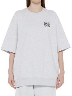 SS SWEAT TOP HEATHER GREY