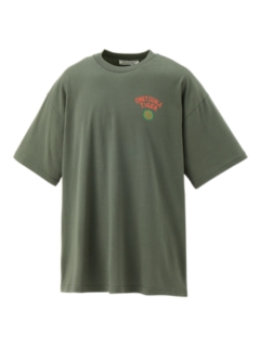 OVERSIZED GRAPHIC T KHAKI/ORANGE