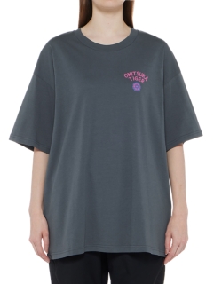 OVERSIZED GRAPHIC T BLUE GREY/PINK