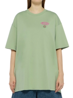 Onitsuka Tiger OVERSIZED GRAPHIC T ASH GREEN/NEON PINK 2183B561