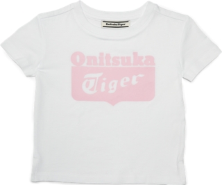 Unisex LOGO TEE | White/Red | KIDS CLOTHING | Onitsuka Tiger