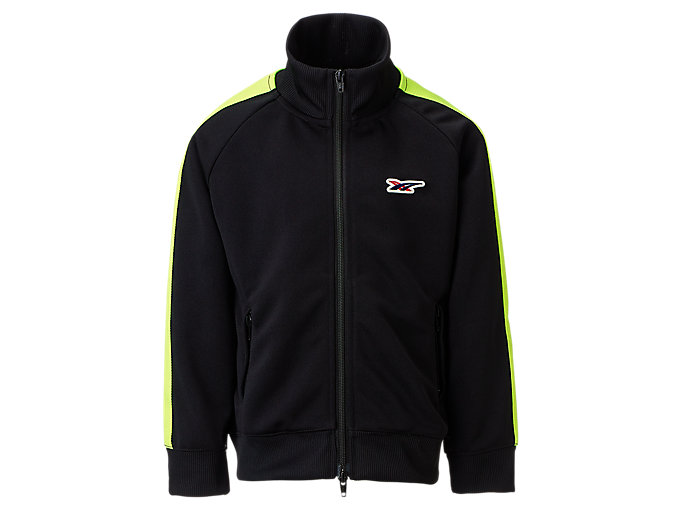 Image 1 of 7 of Kids Performance Black/Safety Yellow KIDS TRACK TOP Kids Jackets And Hoodies