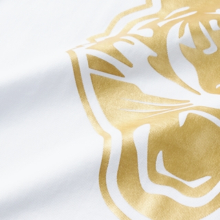 KIDS LOGO GRAPHIC T WHITE/GOLD