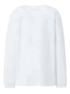 KIDS LS LOGO TEE WHITE/RED