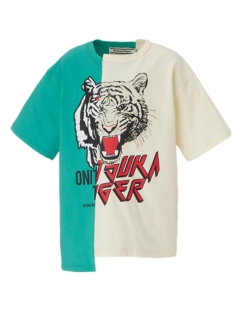 KIDS GRAPHIC TEE GREEN/LIGHT BEIGE