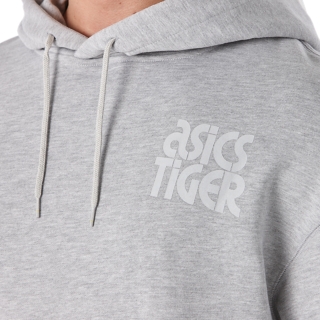 Sweatshirt com capuz ASICS Logo Full Zip cinzento - 1201A826.101