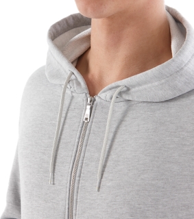 Big Logo Full Zip Hoodie | Grey Heather | Hoodies & Sweatshirts